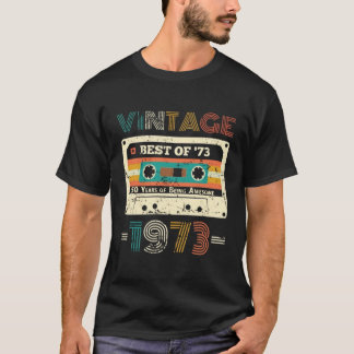 T-shirt Vintage 1973 - 50 ans d'être génial