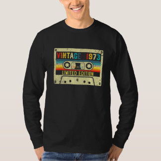T-shirt Vintage 1973 Anniversaire Cassette