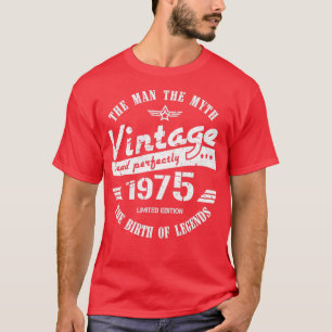 T-shirt Vintage 1975 47e Anniversaire Cadeau Pour Hommes 1