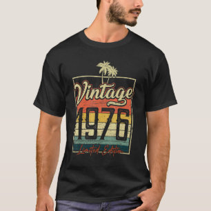 T-shirt Vintage 1976 46ème anniversaire 46 Année d'être Aw