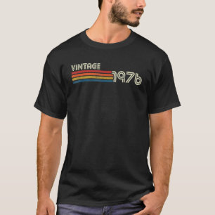 T-shirt Vintage 1976 50 ans Anniversaire Rétro Drôle 50