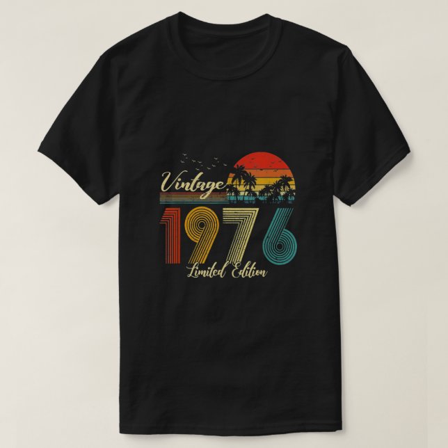 T-shirt Vintage 1976 Edition limitée (Design devant)