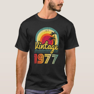 T-shirt Vintage 1977 45 ans Hommes et femmes 44e naissance