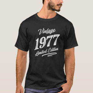 T-shirt Vintage 1977 45 Ans Retro 45E Anniversaire Graphiq