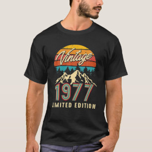 T-shirt Vintage 1977 45e anniversaire 45 ans Cadeau