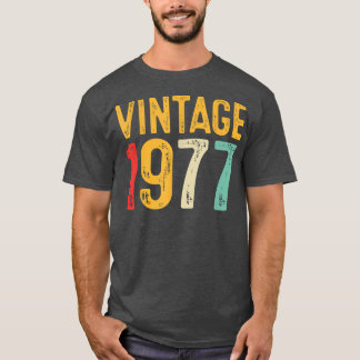 T-shirt Vintage 1977 45e anniversaire Décoration Hommes Fe