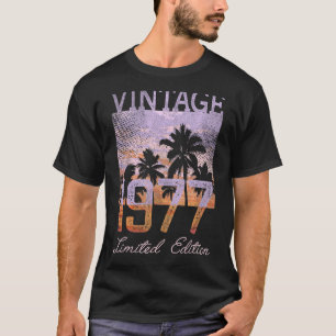 T-shirt Vintage 1977 Édition limitée Cadeaux de 48 ans 48t