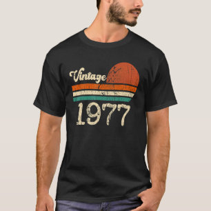 T-shirt Vintage 1977 Fait En 1977 46e Anniversaire Tenue 4