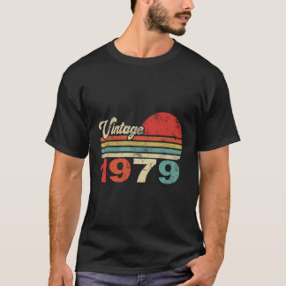 T-shirt Vintage 1979 Anniversaire 44E Anniversaire Fabriqu
