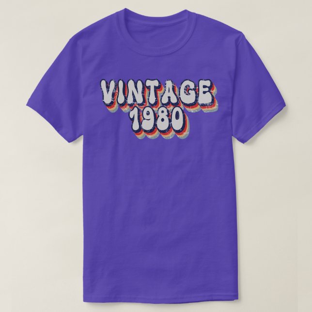 T-shirt Vintage 1980 1 (Design devant)