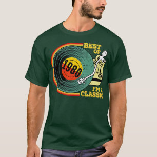 T-shirt Vintage 1980 Anniversaire Chemise Im Classique Ann