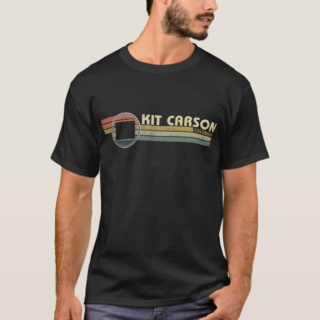 T-shirt Vintage 1980 Style KIT CARSON, CO (Devant)