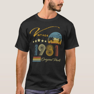 T-shirt Vintage 1981 - 42ème anniversaire 42 ans