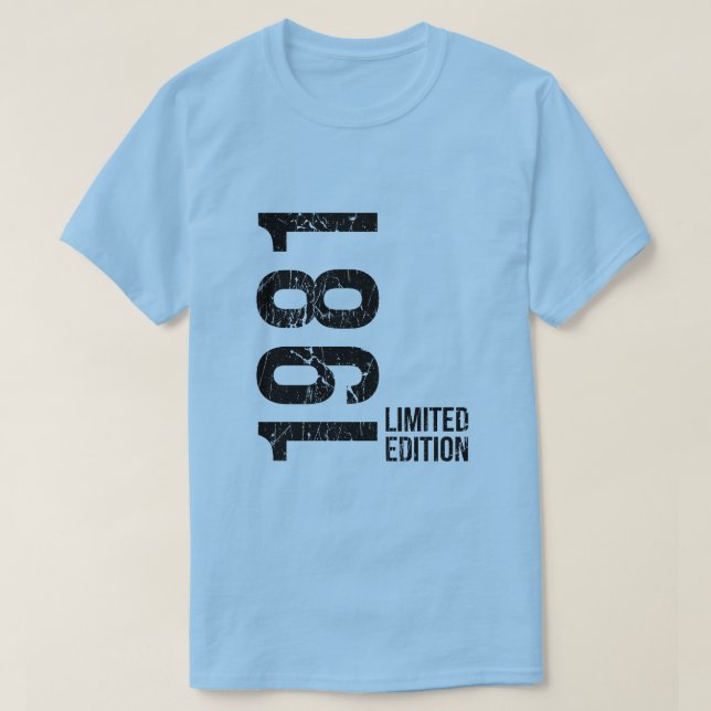 T-shirt Vintage 1981 Birthday, 45th Birthday Gift (Design devant)