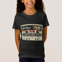 Vintage 1981 Cassette rétro 40e anniversaire 40 an