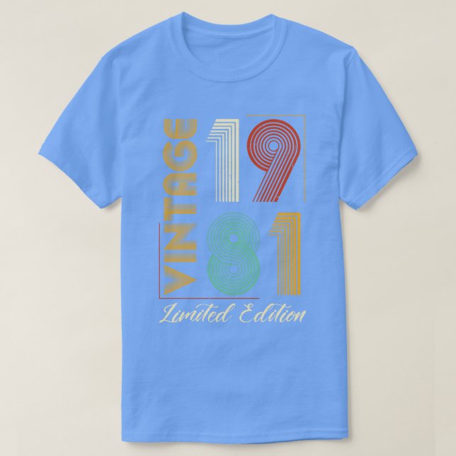 T-shirt Vintage 1981 Edition limitée (Design devant)