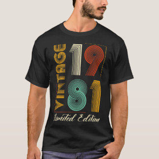T-shirt Vintage 1981 Edition limitée