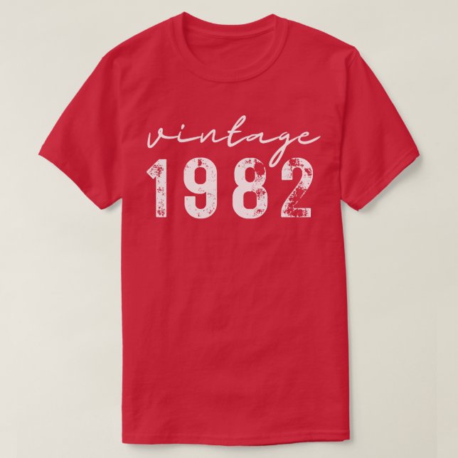 T-shirt Vintage 1982 16 (Design devant)