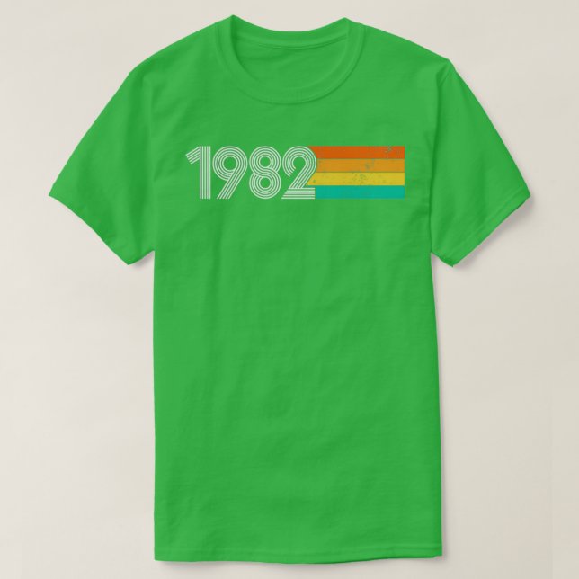 T-shirt Vintage 1982 39 Anniversaire Cadeau Retro (Design devant)