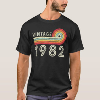 T-shirt Vintage 1982 40e anniversaire 40 ans 37