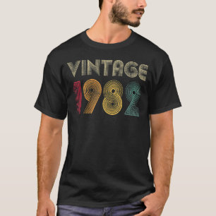 T-shirt Vintage 1982 40e anniversaire Retro 40 ans