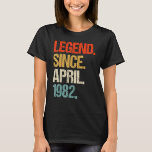 T-shirt vintage 1982 41e anniversaire rétro 41 ans