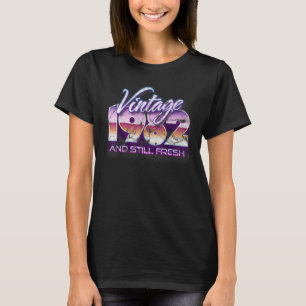 T-shirt Vintage 1982 Et Frais 40e Anniversaire