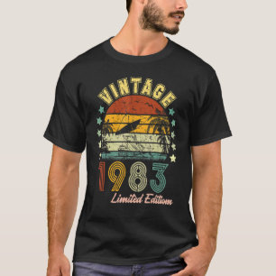 T-shirt Vintage 1983 39 Ans Hommes Et Femmes 39ème Bir