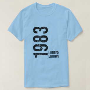T-shirt Vintage 1983 - Femmes Hommes Drôle Rétro 43e Anniv