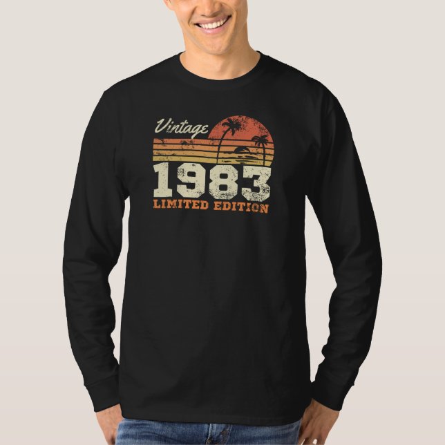T-shirt Vintage 1983 Limited Edition 41e anniversaire (Devant)