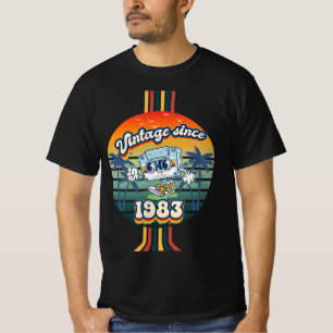 T-shirt Vintage 1983 Retro Throwback 42e anniversaire