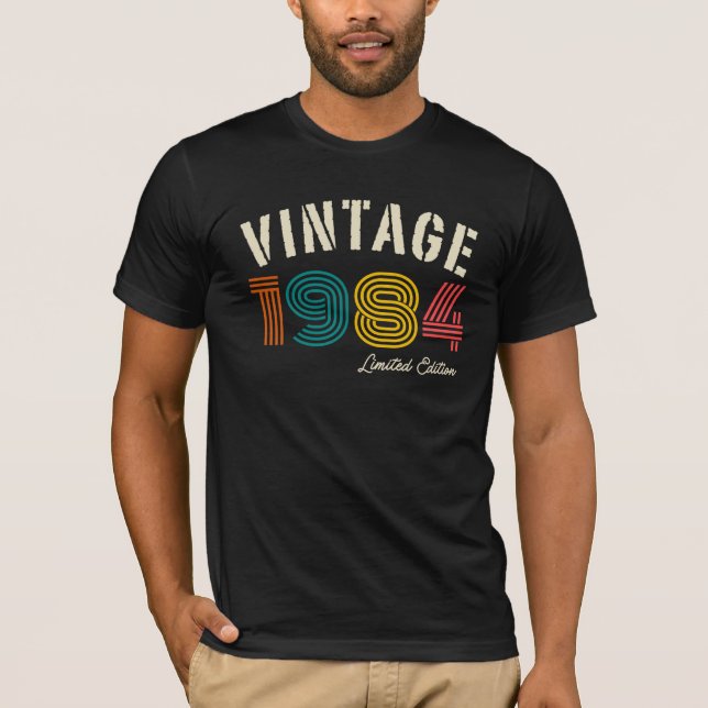 T-shirt Vintage 1984 41e anniversaire (Devant)