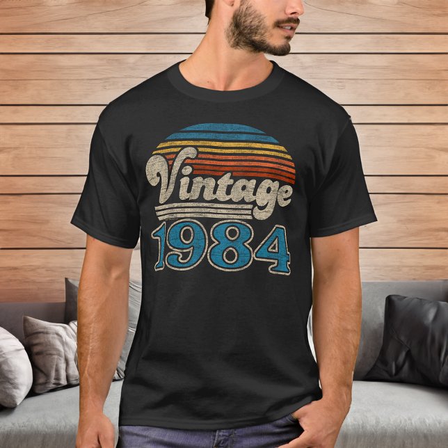 T-shirt Vintage 1984 Anniversaire 40e Anniversaire coucher (vintage 1984 40th birthday t-shirt)