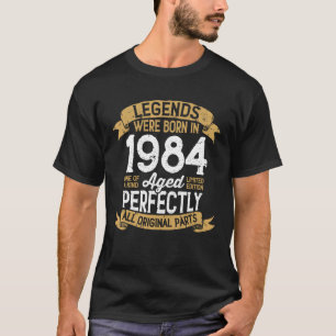 T-shirt Vintage 1984 Anniversaire Hommes Femmes Légendes N