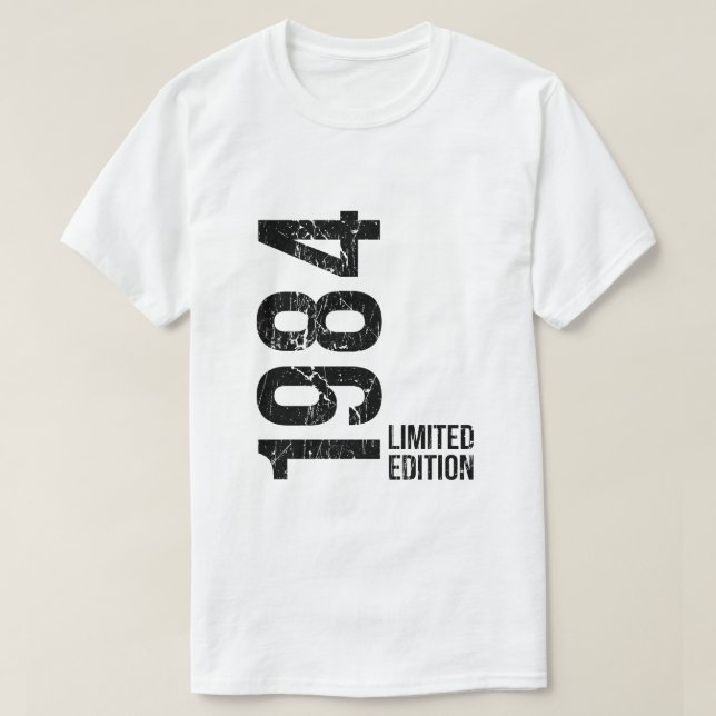 T-shirt Vintage 1984 Limited Edition 42nd Birthday (Design devant)