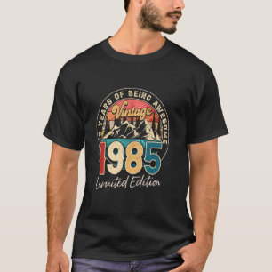 T-shirt Vintage 1985 Né En 1985 Édition Limitée 40e Annive