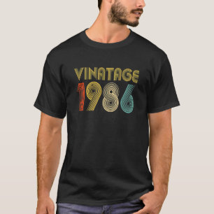 T-shirt Vintage 1986 36 Ans Garçons Et Filles 36ème Naissa