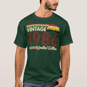 T-shirt Vintage 1986 Birthday Shirt Limited Edition 1986 B