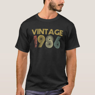 T-shirt Vintage 1986 Fait En 1986 36e Anniversaire 36 Anné