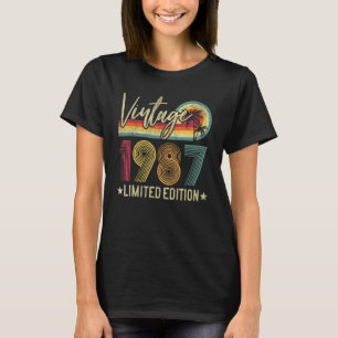 T-shirt Vintage 1987 Retro 35e anniversaire Retro