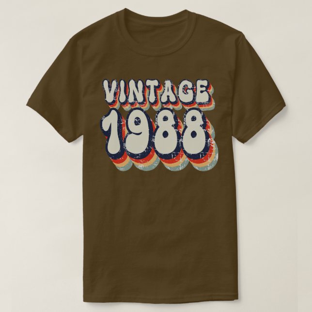 T-shirt Vintage 1988 2 (Design devant)
