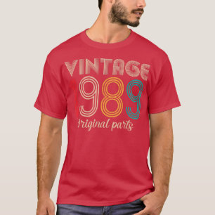 T-shirt Vintage 1989 33e anniversaire Cadeaux Retro Vintag