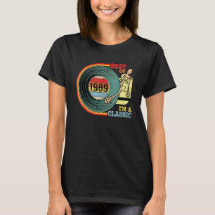 T-shirt Vintage 1989 Meilleur de I'm Classic 33e anniversa