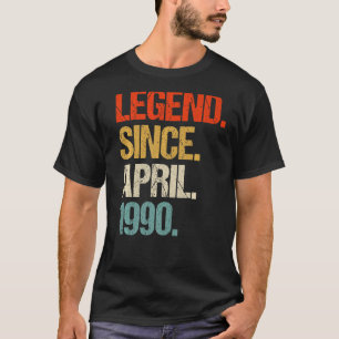 T-shirt vintage 1990 33ème anniversaire rétro 33 ans