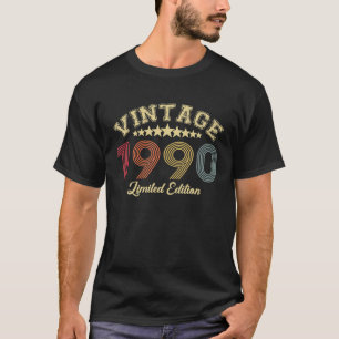T-shirt Vintage 1990 Edition Limitée 32 Ans D'Être Awe