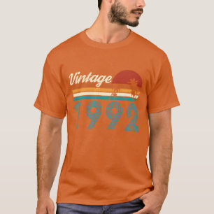 T-shirt Vintage 1992 Anniversaire Rétro Vintage rétro