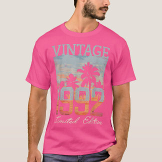 T-shirt Vintage 1992 Édition limitée Cadeaux de 30 ans 30t