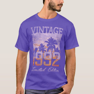 T-shirt Vintage 1992 Limited Edition 33 Year Old Gifts 33r
