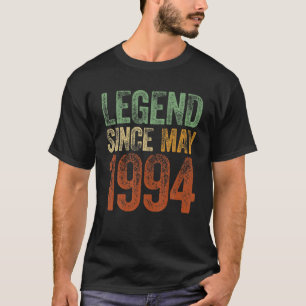 T-shirt Vintage 1994 Anniversaire Mai Born Légende depuis 