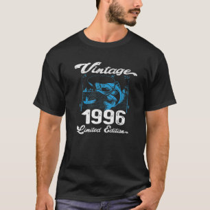 T-shirt Vintage 1996 - Amateurs de pêche de 26 ans Pêcheur